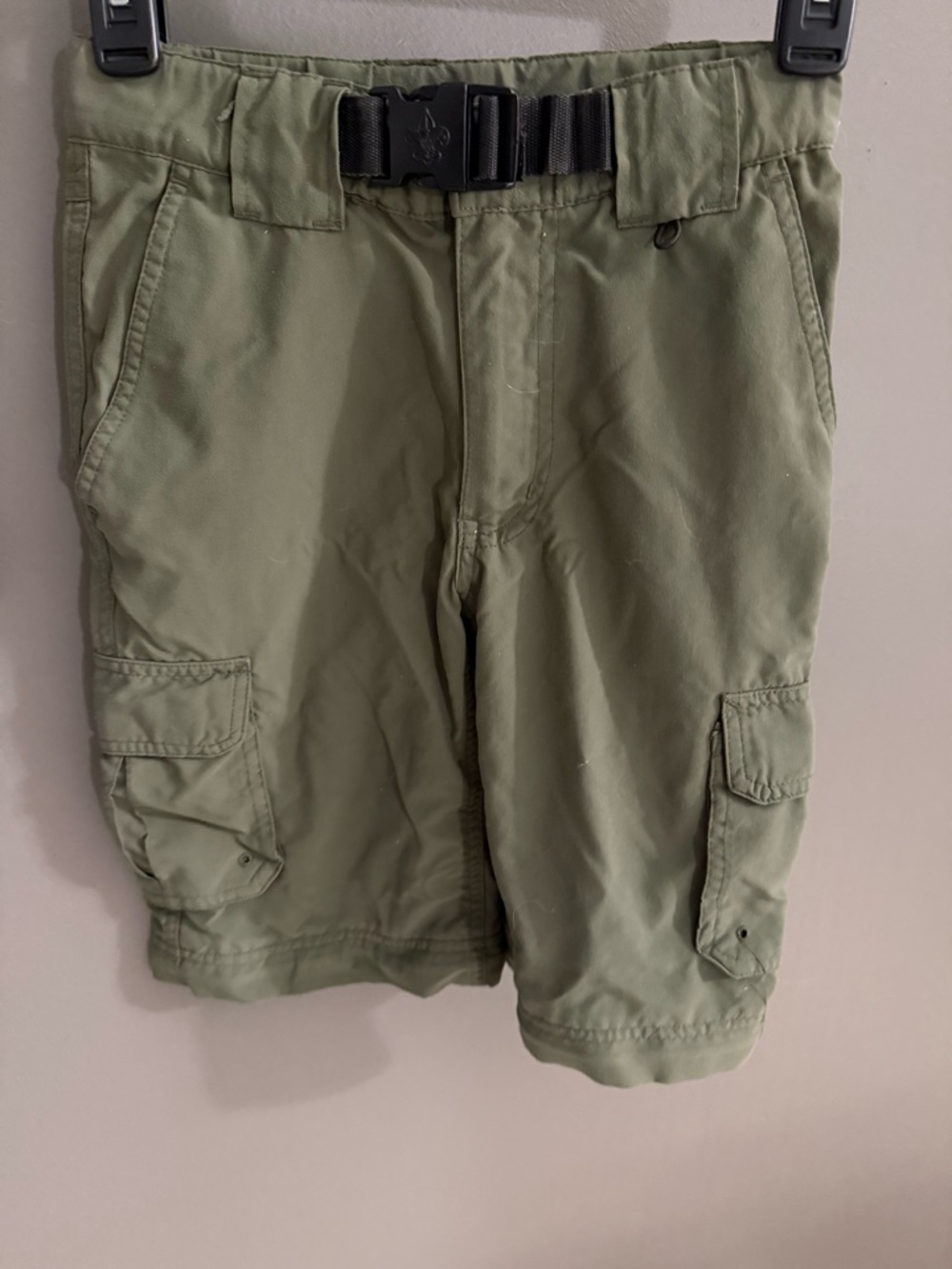Official Boy Scout Olive Green Cargo Shorts - Comfortable Everyday Utility